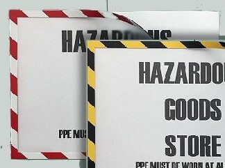 Hazard Border Notice Holder A3